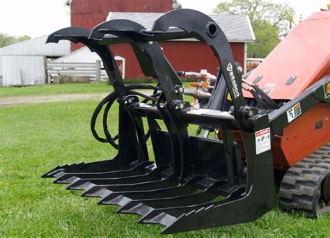 brush grapple for skid steer|skid steer with grapple attachment.